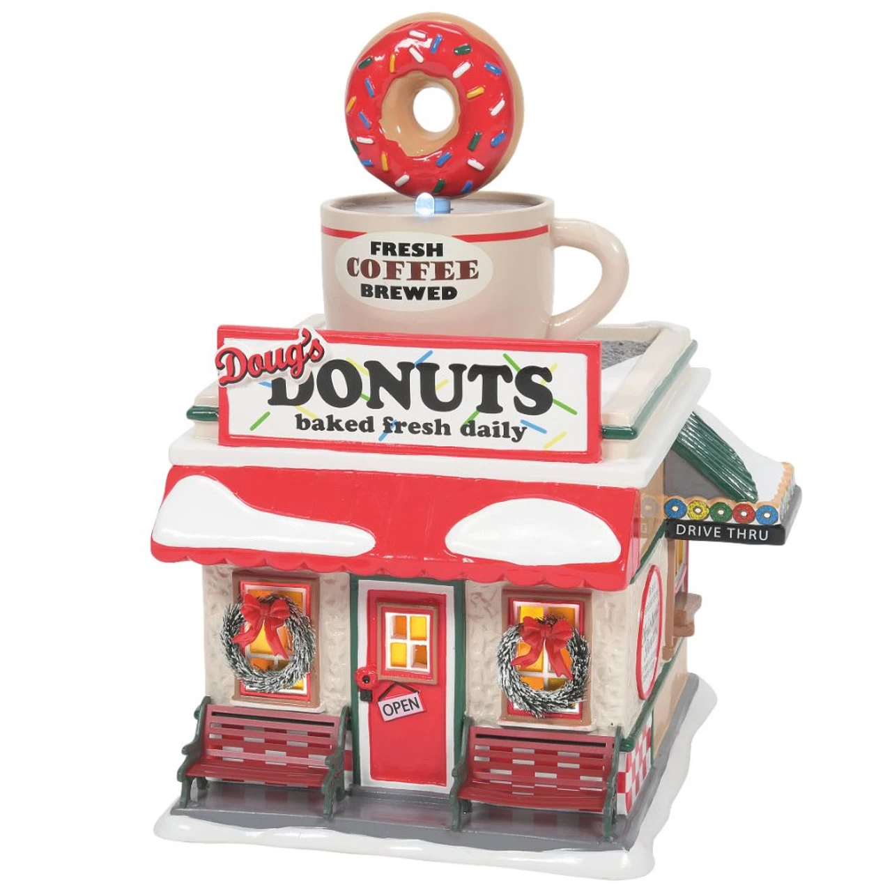 Department 56 - Original Snow Village - Doug's Donut Shop