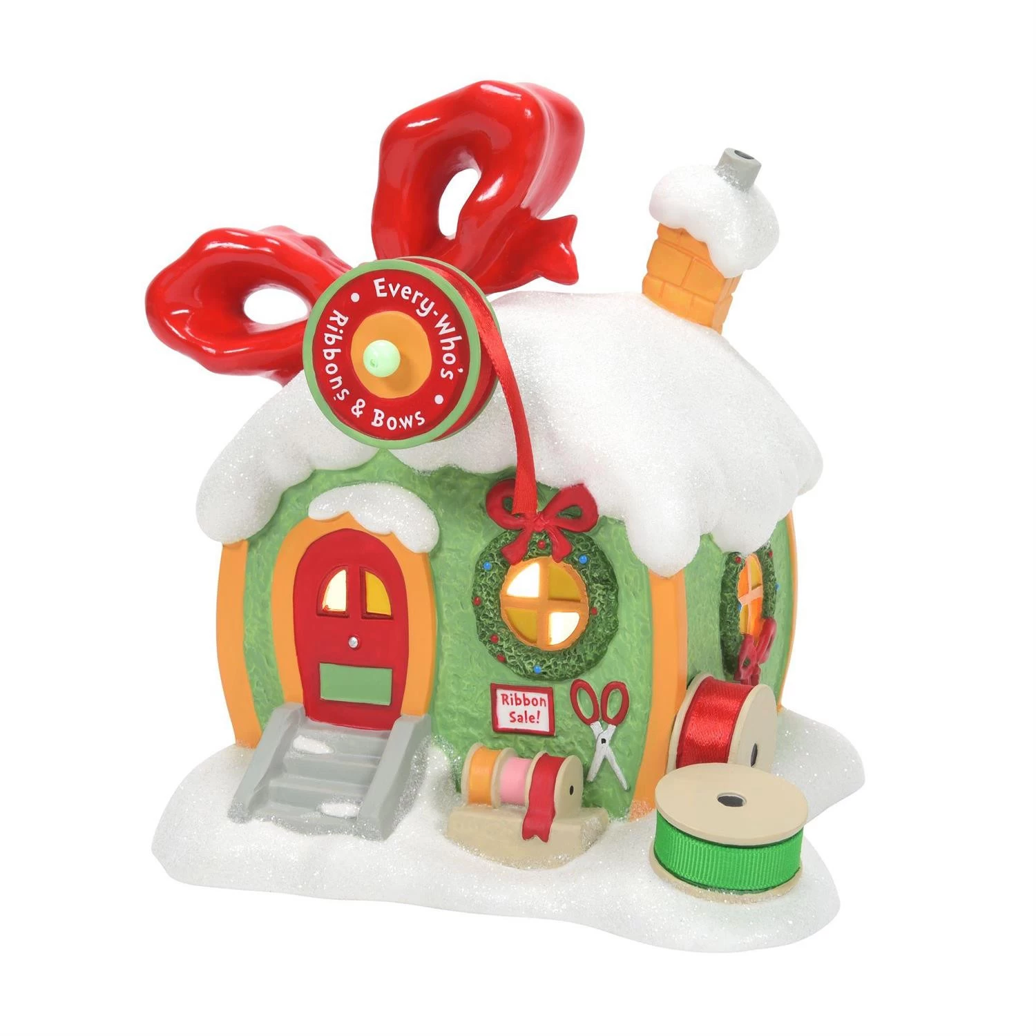 Department 56 The Grinch Village Every Who's Ribbon & Bows Building 6009728 - Image 2