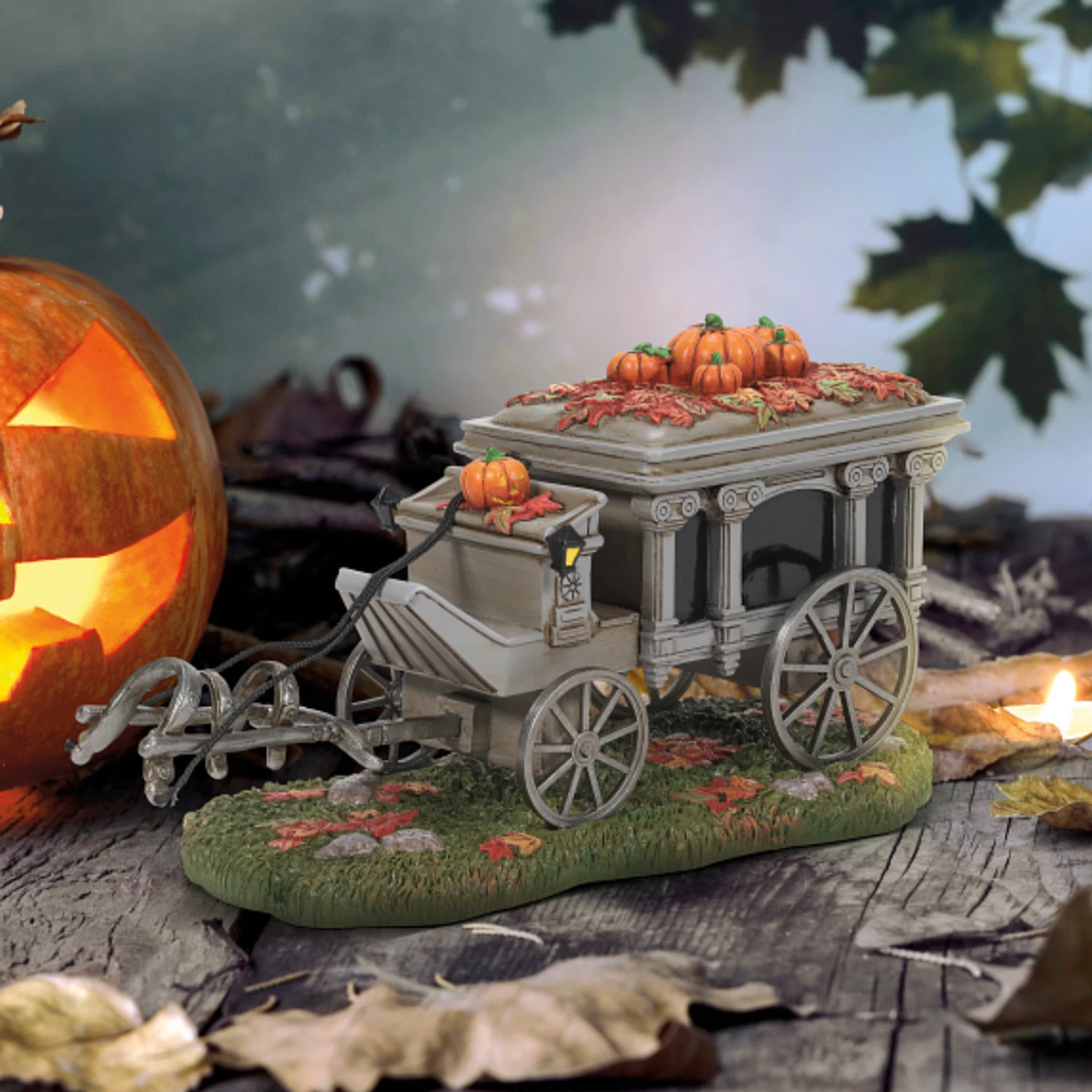 Department 56 Disney's Haunted Mansion Disneyland Haunted Hearse 6009775 - Image 2