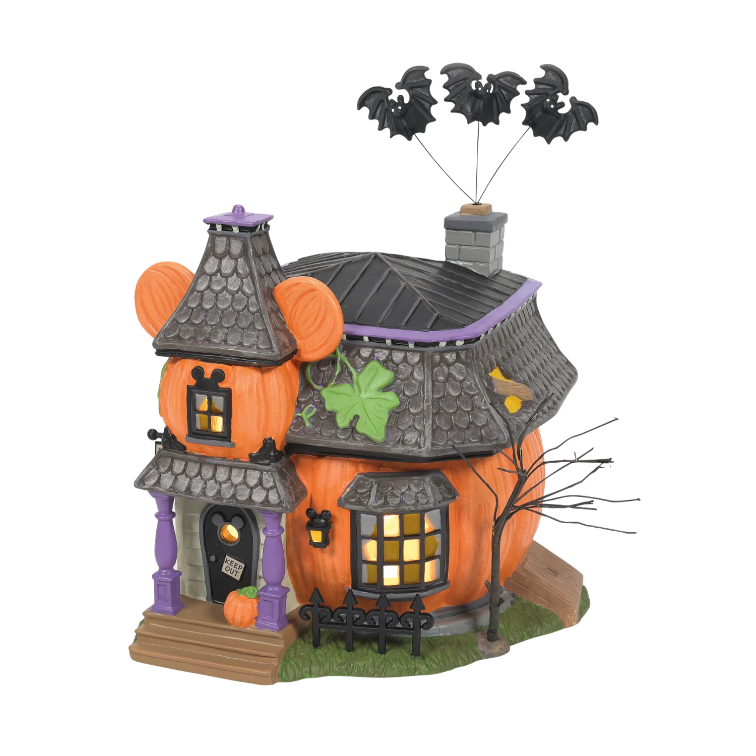 Department 56 Disney's Pumpkintown Halloween Village Complete 13 Piece Set - Image 10