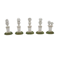 Department 56 Disney's Haunted Mansion Village Set Of 5 The Singing Busts 6010469