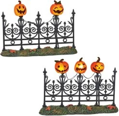 Department 56 - Halloween - Jack-O-Latern Fence Set Of 2