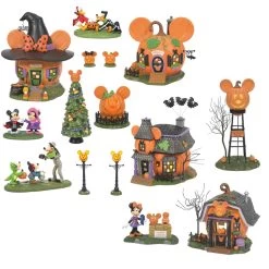 Department 56 Disney's Pumpkintown Halloween Village Complete 13 Piece Set