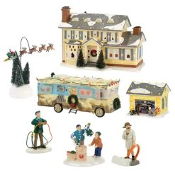 Department 56 7 Piece Christmas Vacation Village Set