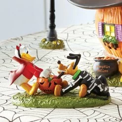 Department 56 Disney's Halloween Pumpkintown Village Donald And Pluto's Tussle 6007729
