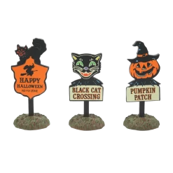 Department 56 Halloween Village Halloween Signs Set Of 3 6009820