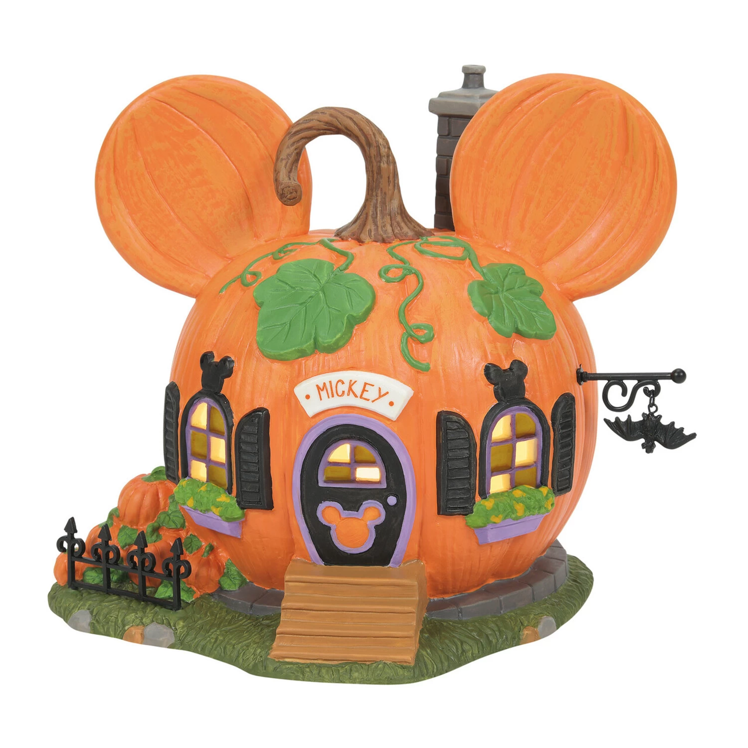 Department 56 Disney's Pumpkintown Halloween Village Complete 13 Piece Set - Image 2