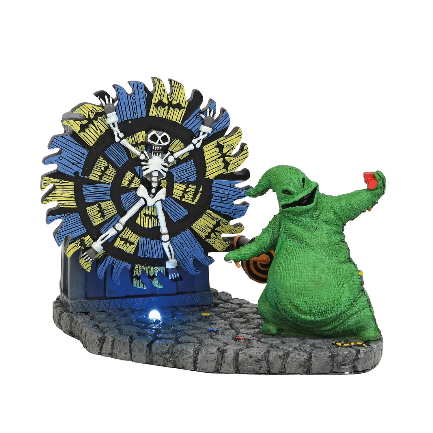 Department 56 The Nightmare Before Christmas Oogie Boogie Gives A Spin Animated Village Figure 6004819 - Image 2