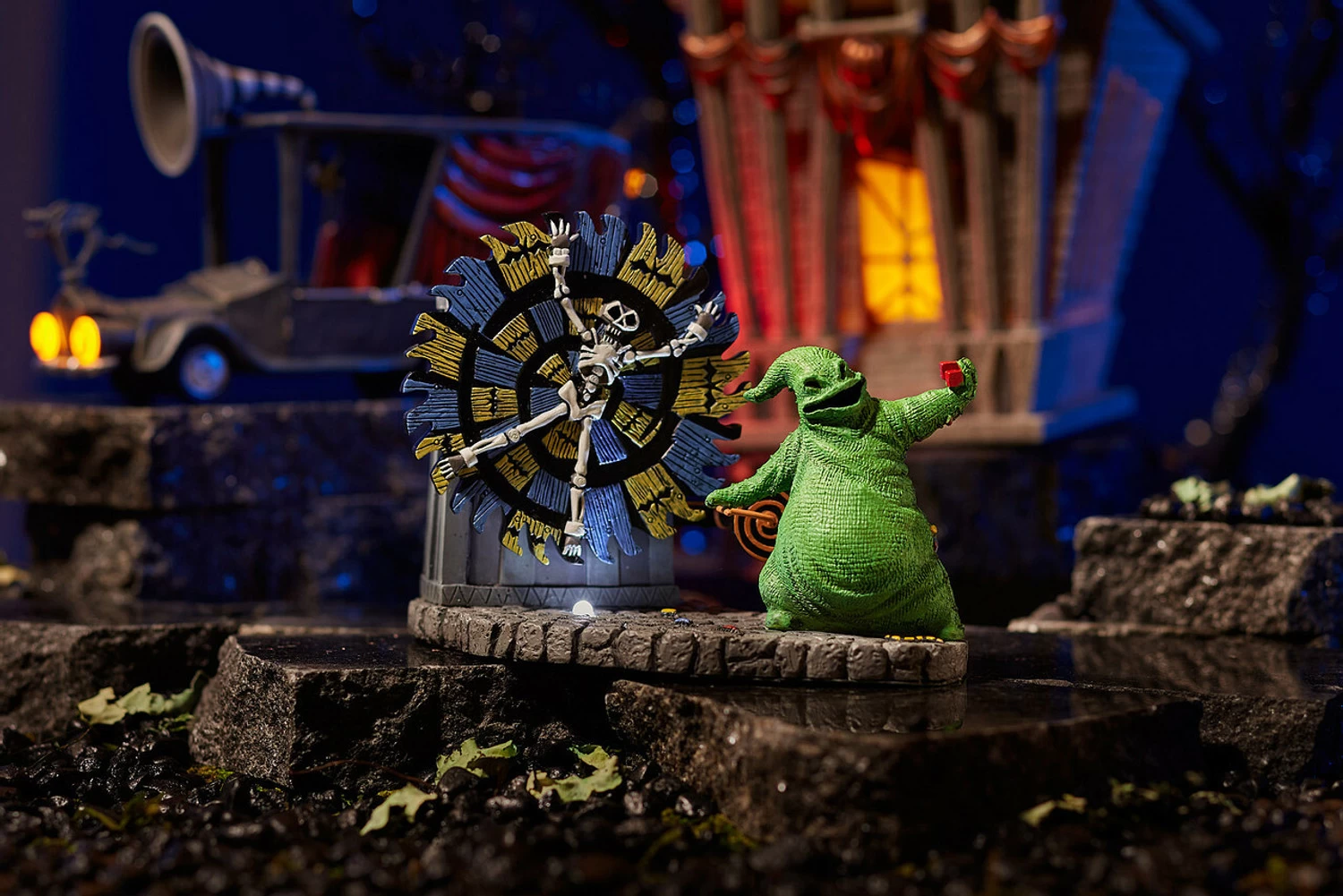 Department 56 The Nightmare Before Christmas Oogie Boogie Gives A Spin Animated Village Figure 6004819