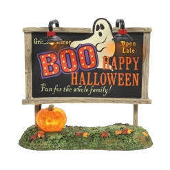Department 56 Halloween Village Lit Ghost Billboard 6009819