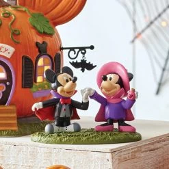 Department 56 Disney's Halloween Pumpkintown Village Mickey & Minnie's Costume Fun Figure 6007728