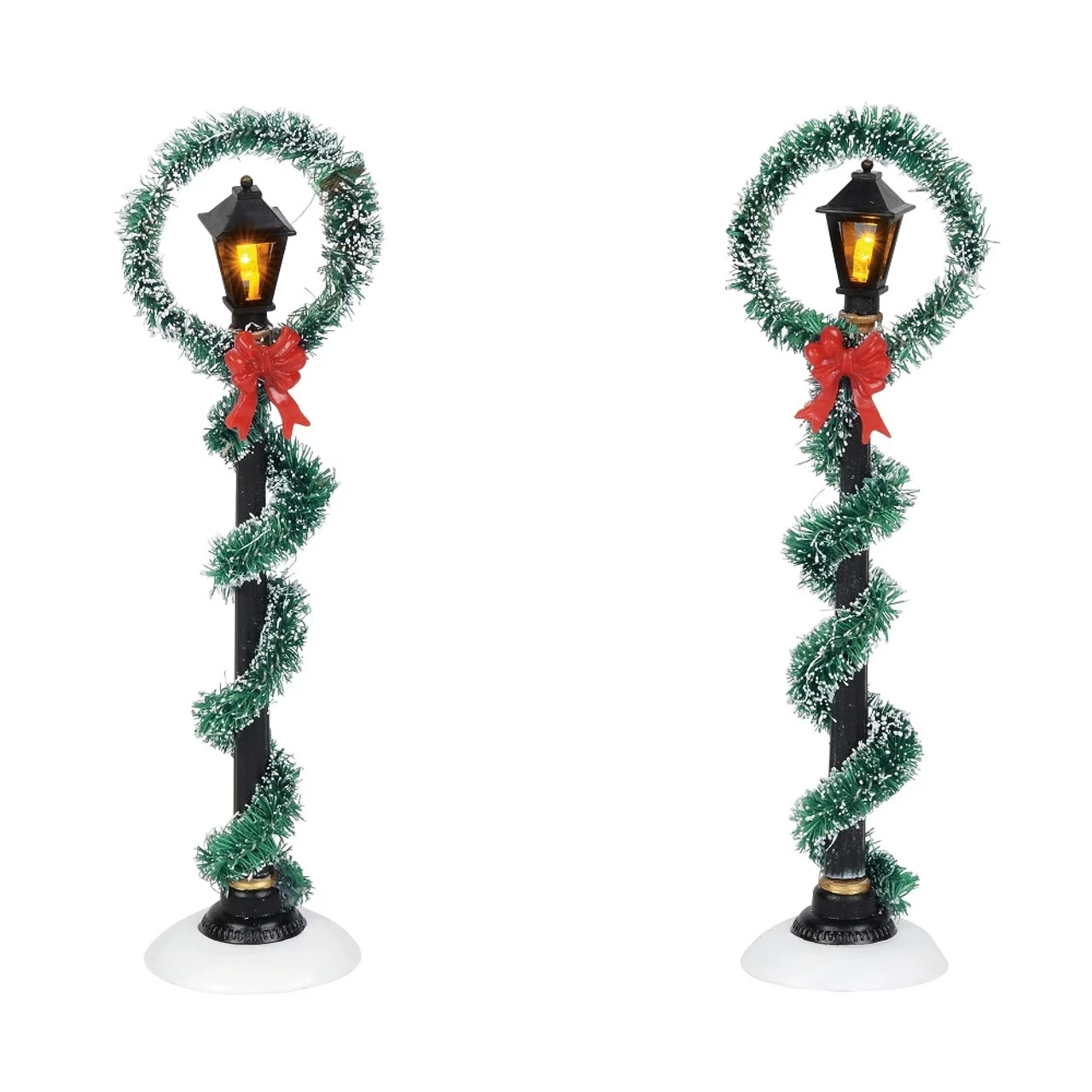 Department 56 - Christmas Wreath Street Lights Set Of 2