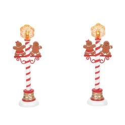 Department 56 Gingerbread Street Lights - Set Of 2 Village Accessory