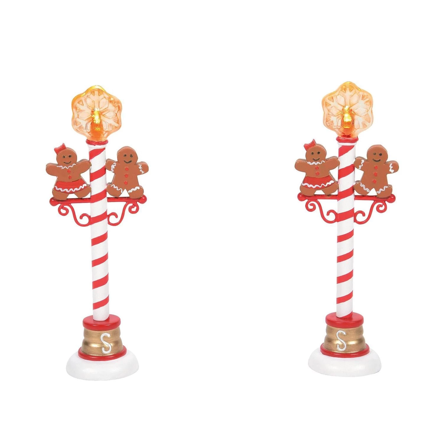Department 56 Gingerbread Street Lights - Set Of 2 Village Accessory