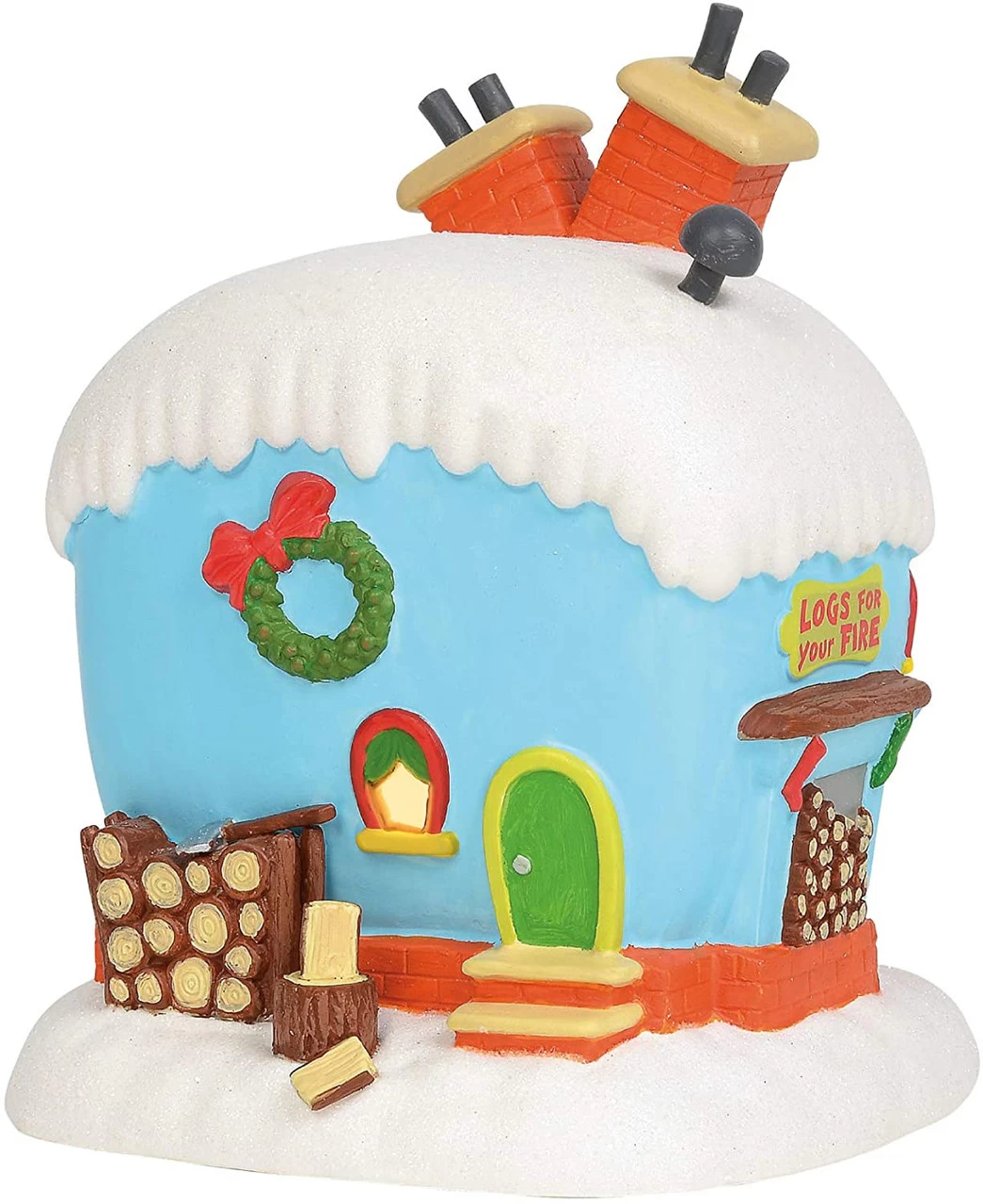 Department 56 - Grinch Village - Flue Who's Fireplace Place - Image 2