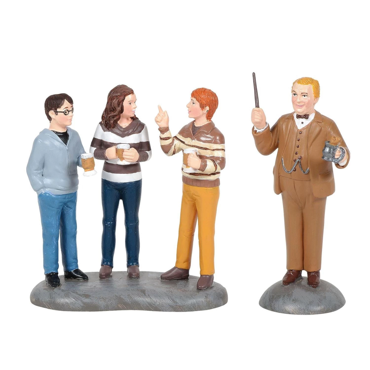 Department 56 Professor Slughorn And The Trio - 2 Piece Set