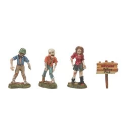 Department 56 Zombie Crawl - Set Of 4