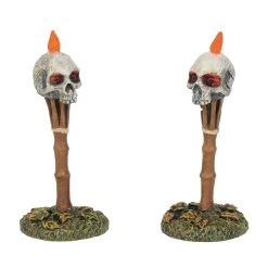 Department 56 Lamp Posts - Lit Nightmares (set Of 2)