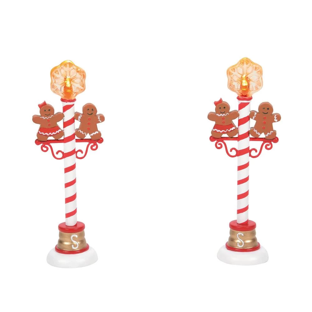 Department 56 Gingerbread Street Lights - Set Of 2 Village Accessory - Image 2