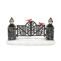 Department 56 Lighted Christmas Gate With Cardinals