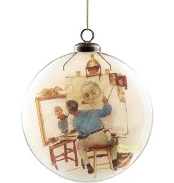 Department 56 Norman Rockwell Saturday Evening Post Self Portait - Ornament