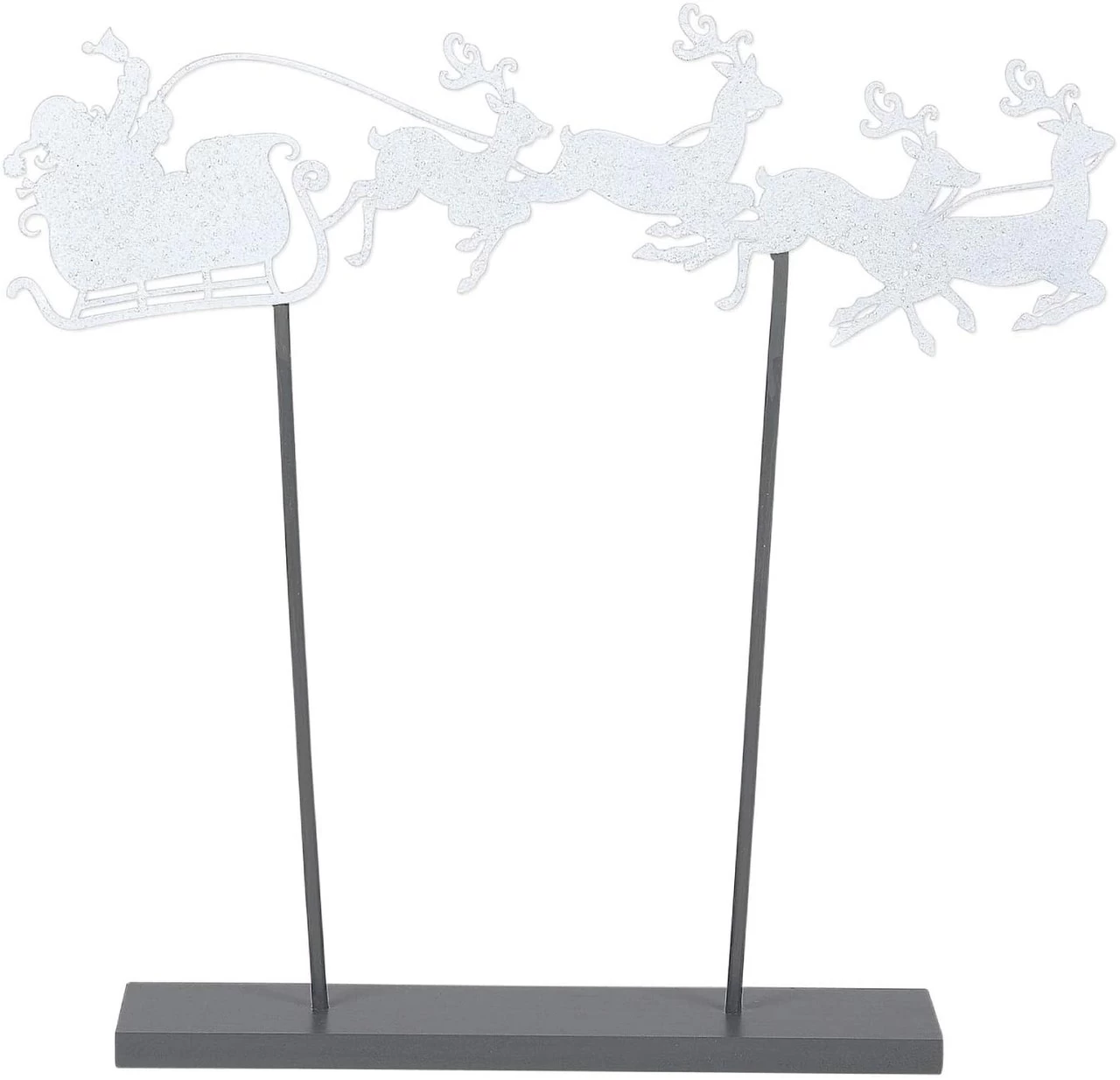 Department 56 - Village Collection Santa's Sleigh Silhouette Road Accessory Figurine, 13.4 Inch