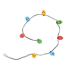 Department 56 - Halloween - Colorful Lit Skulls String Lights