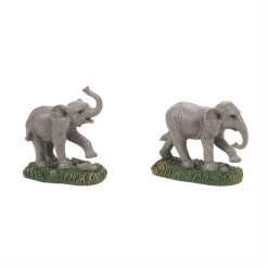 Department 56 Zoological Garden Elephant - Set Of 2