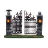 Department 56 Spooky Wrought Iron Gate Halloween Village Accessory